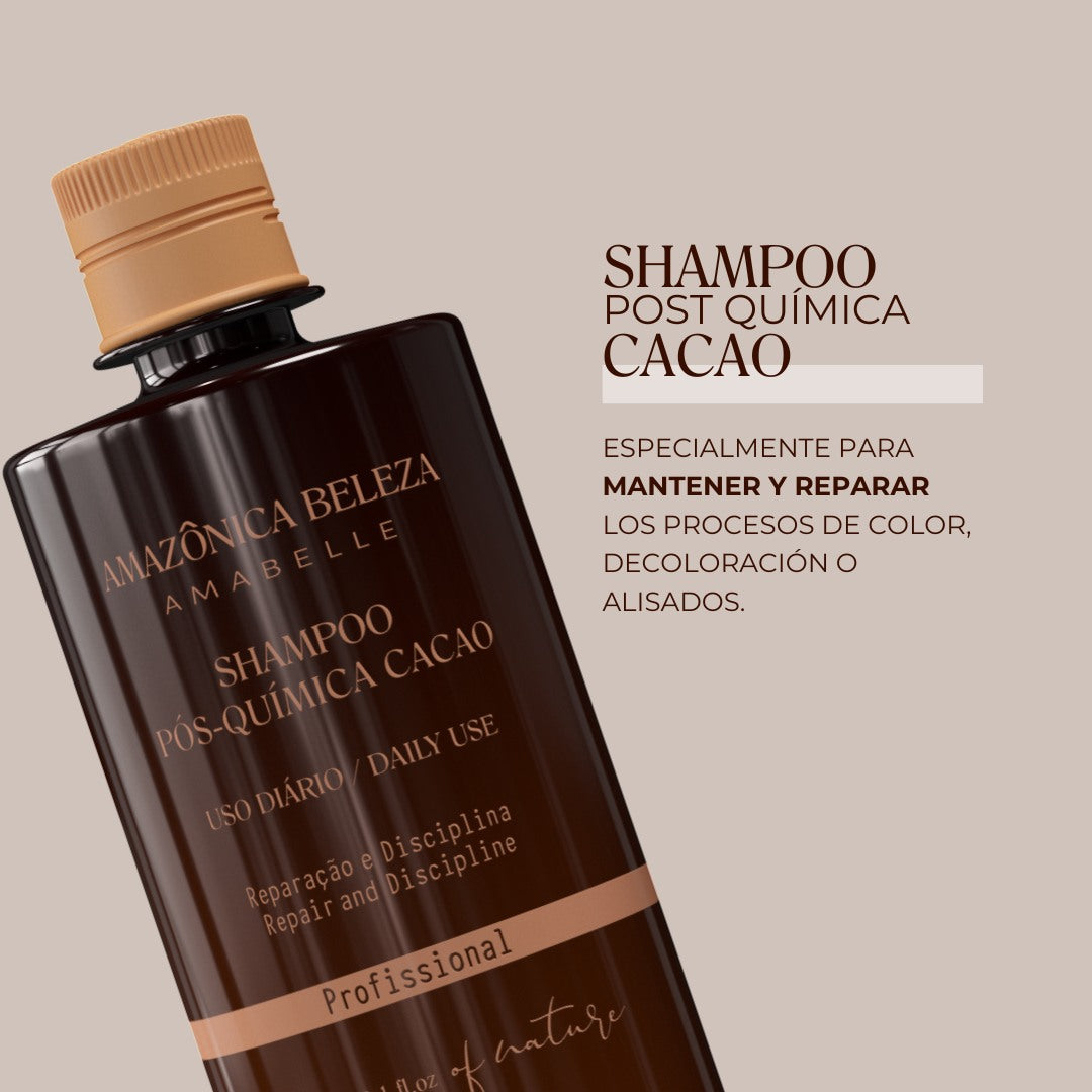 Shampoo Post Quimica Cacao, Reparación