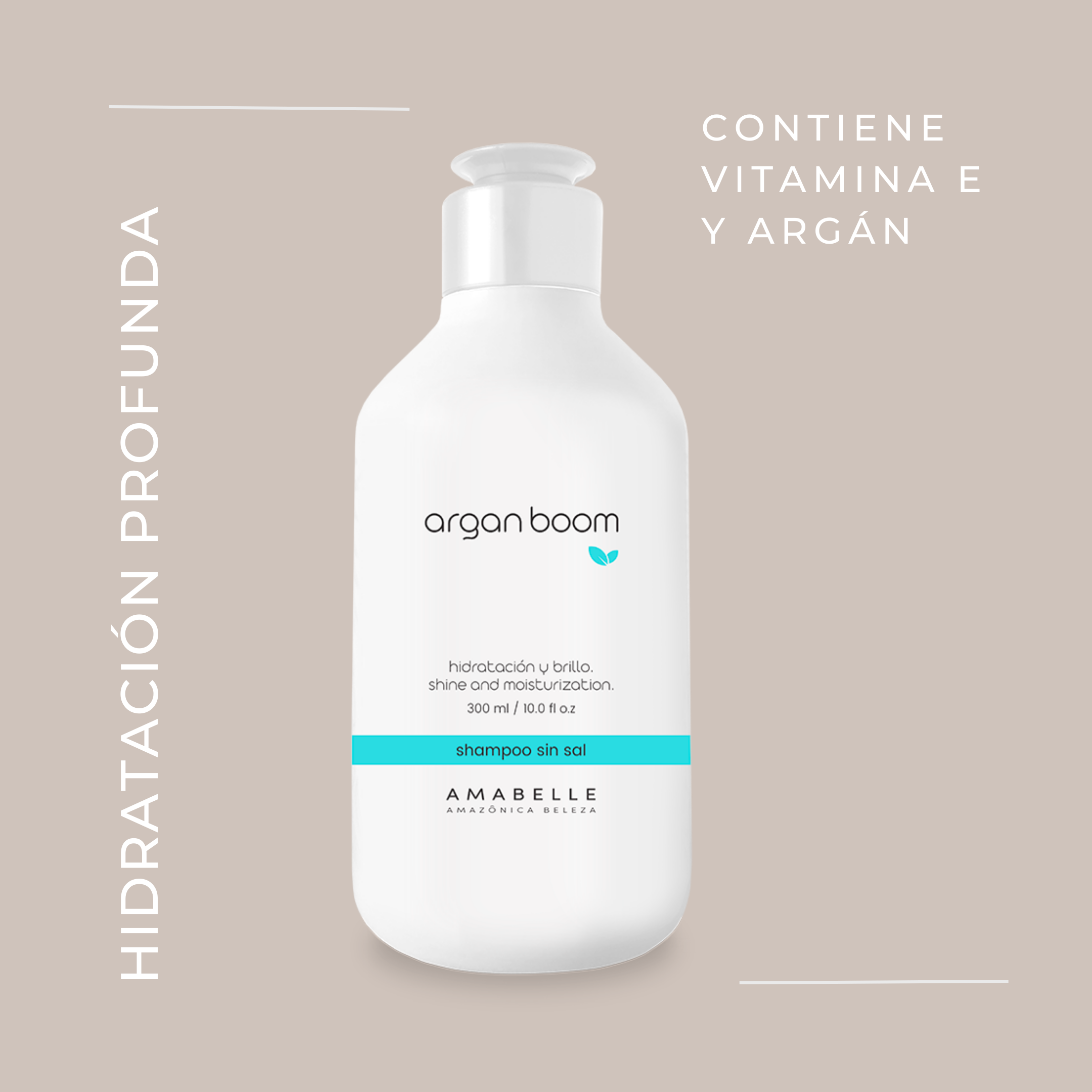 Shampoo Argan Boom, Hidratación