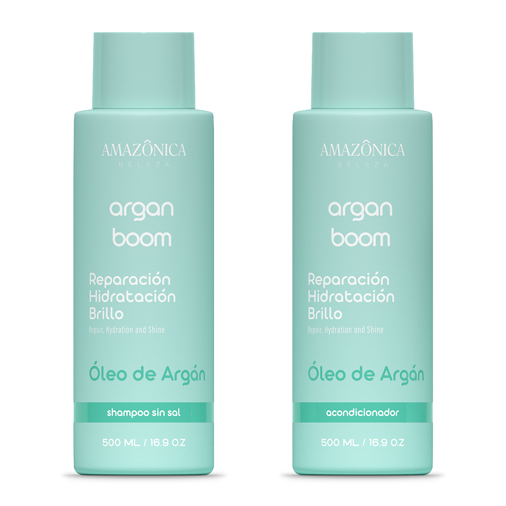 SHAMPOO Y ACONDICIONADOR  HIDRATACION  ARGAN BOOM