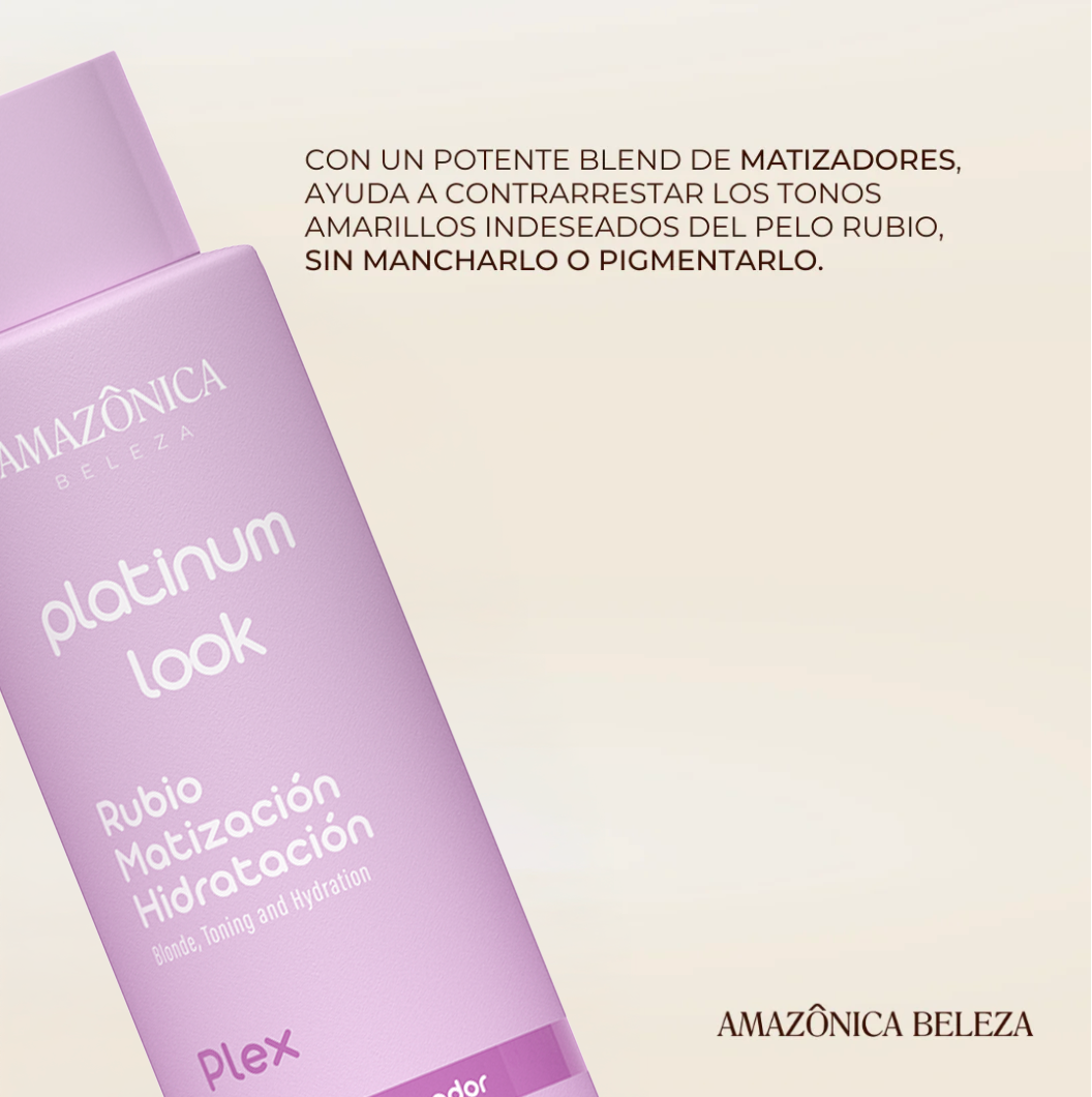 SHAMPOO Y ACONDICIONADOR PARA RUBIAS PLATINUM LOOK
