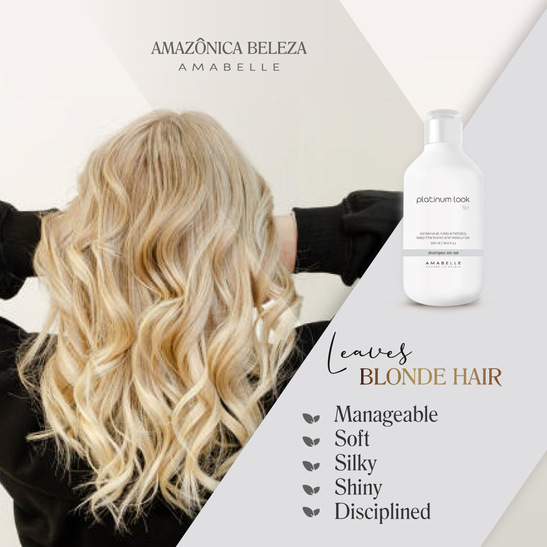 SHAMPOO Y ACONDICIONADOR PARA RUBIAS PLATINUM LOOK