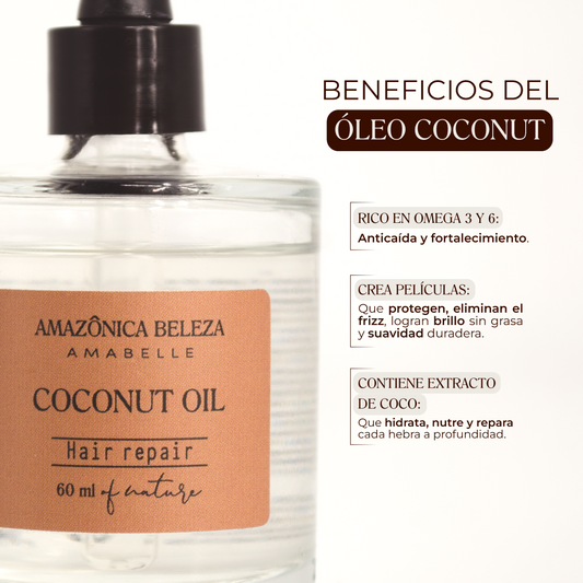 Óleo de coco de reparación