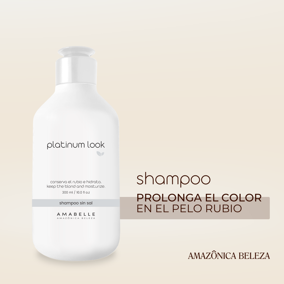 Shampoo Platinum Look  Repara y Matiza el Pelo Rubio