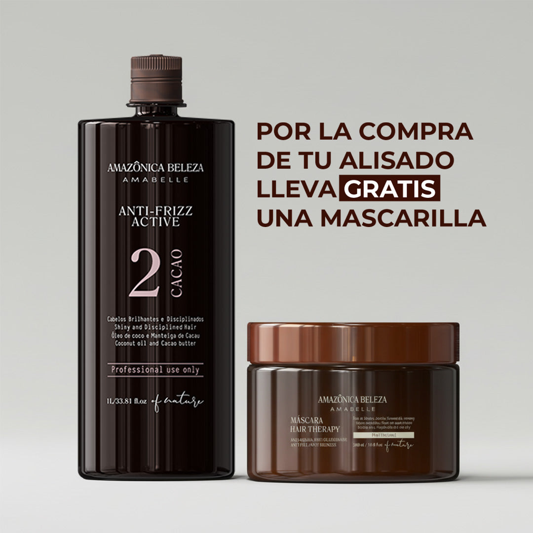 Activo Alisante o Keratina de Cacao, Para Pelo Maltratado