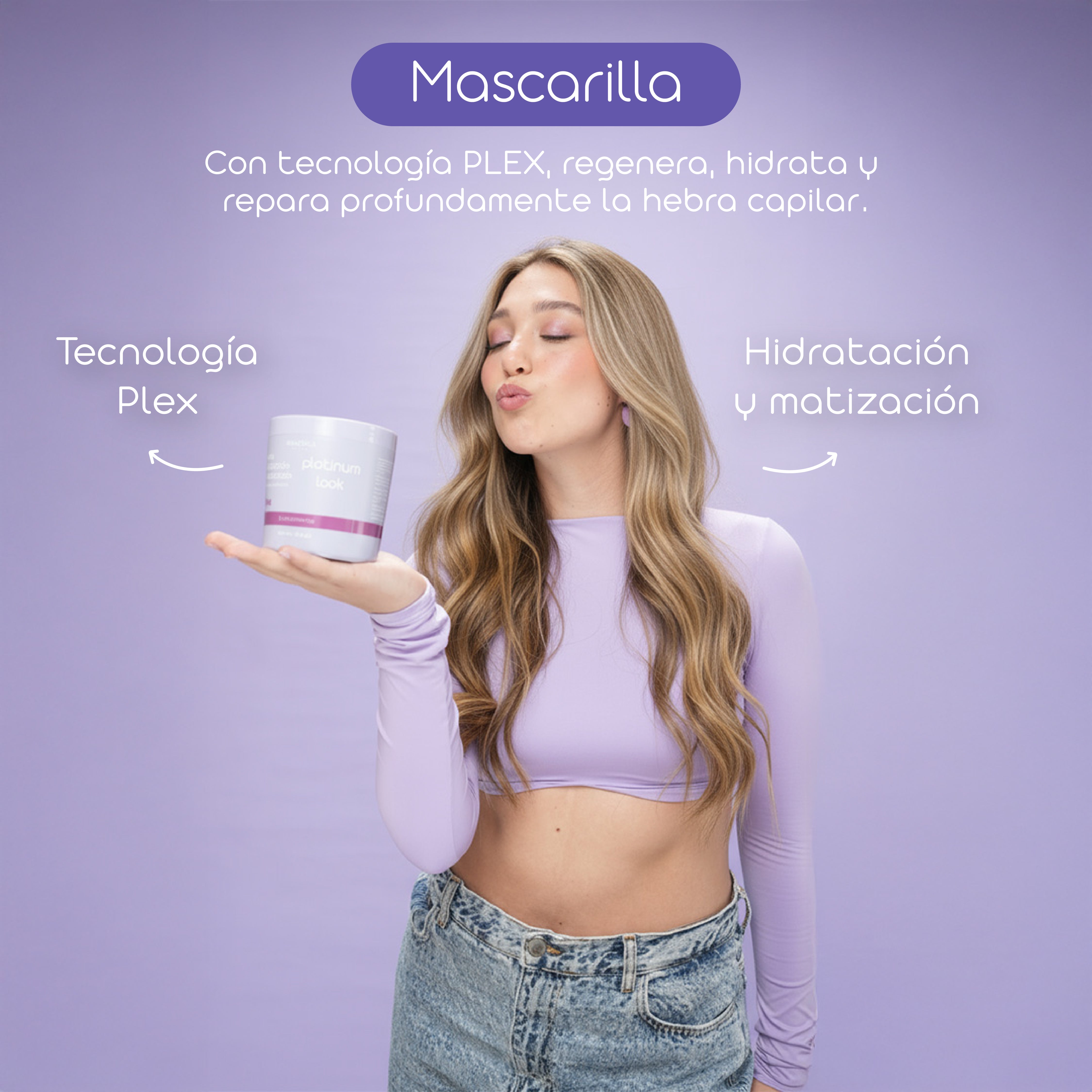 Kit Platinum Look, Repara y Matiza el Pelo Rubio