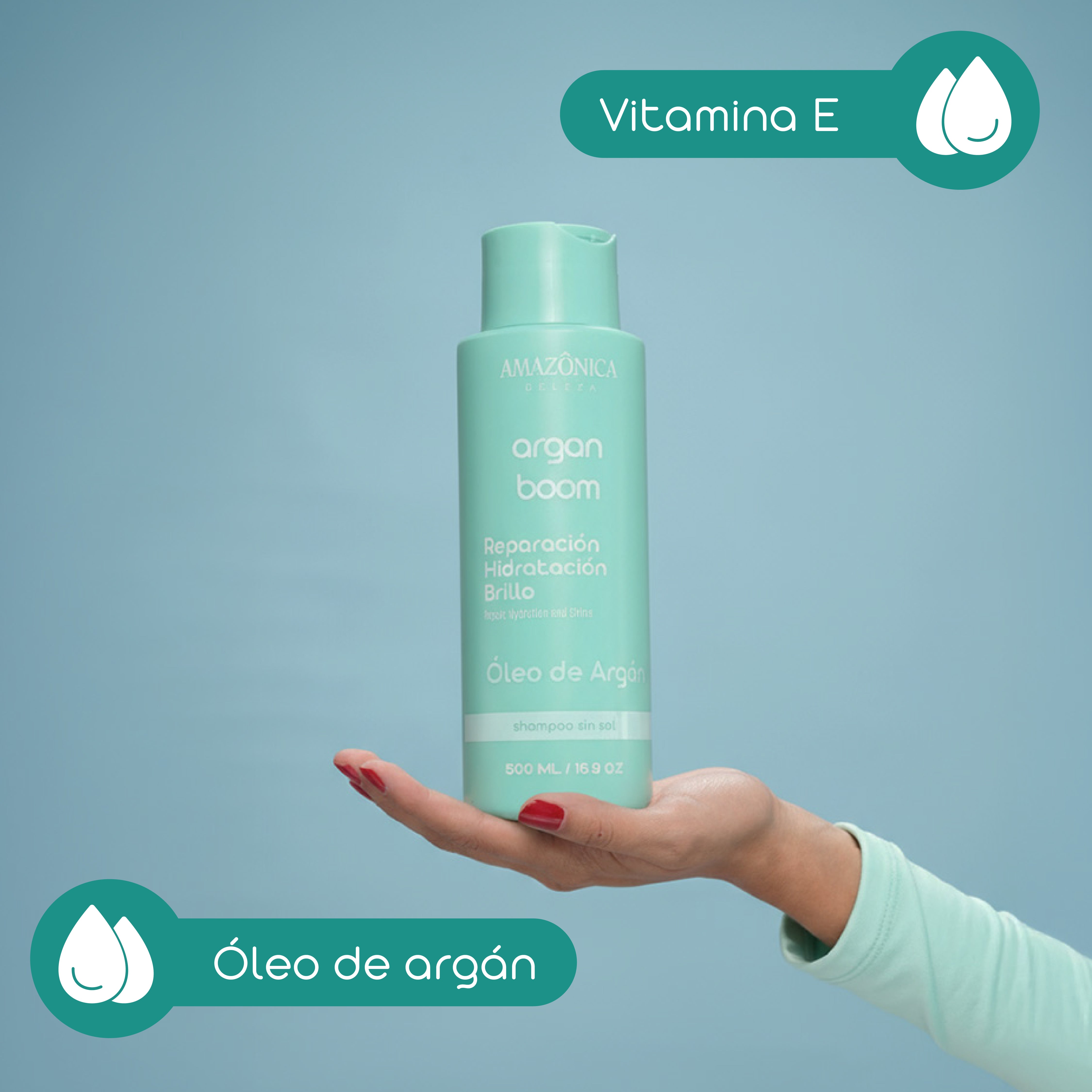 Shampoo Argan Boom, Hidratación