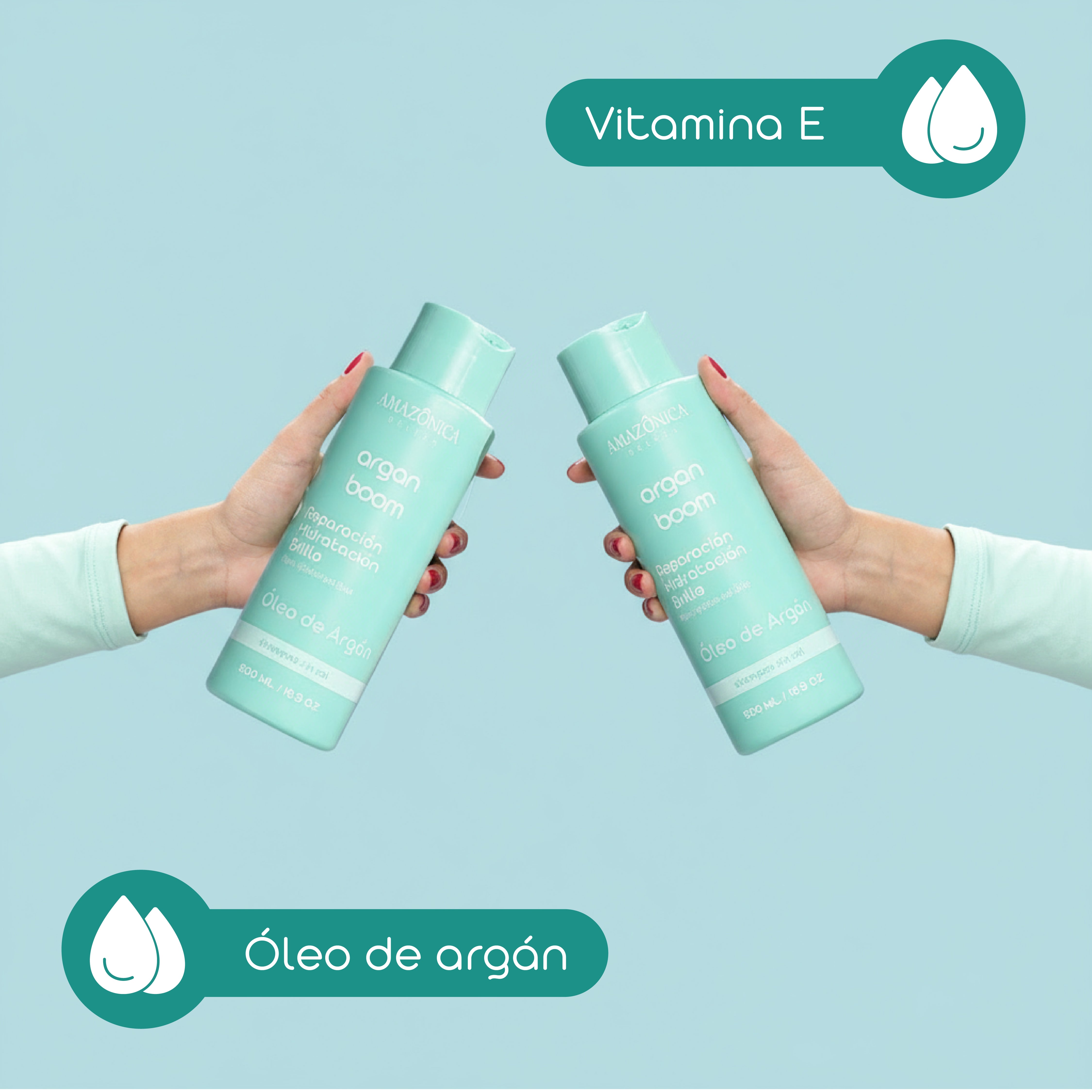 SHAMPOO Y ACONDICIONADOR  HIDRATACION  ARGAN BOOM