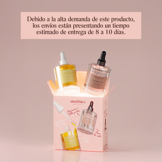 Caja Óleos de Ensueño. Oleo de Argán y de Coco